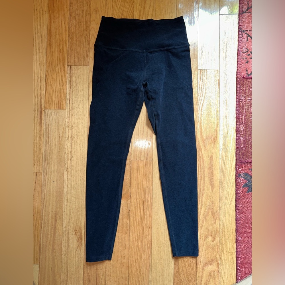 Beyond Yoga High Waisted Space Dye Leggings Size L, 27” length, Black